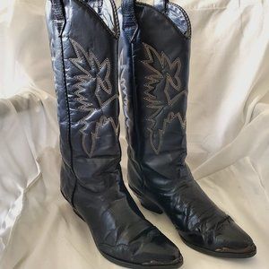Vintage ZODIAC Western Cowboy Boots Size 9.5
